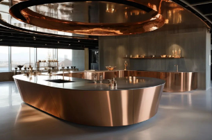 不锈钢装饰 | 空间冷暖结合的力量